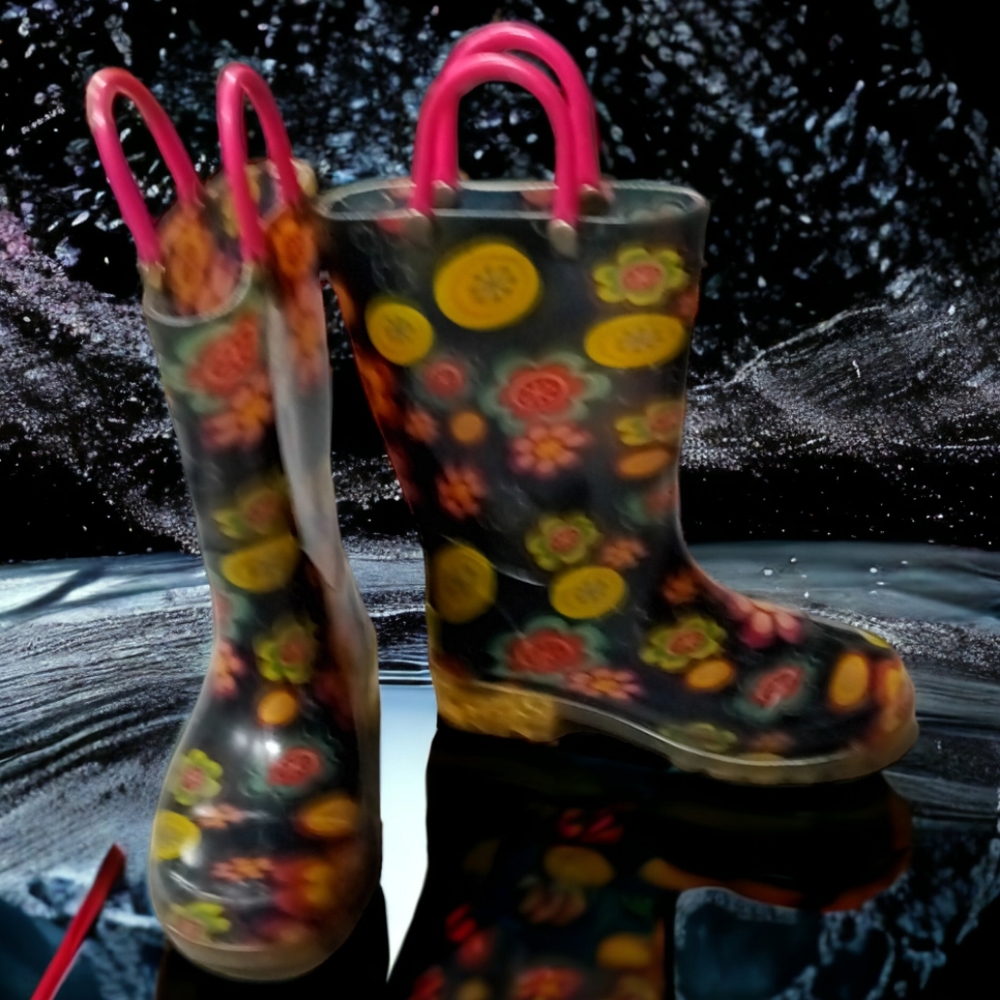 Girl's Western Chief Big Bloom Rain Boots